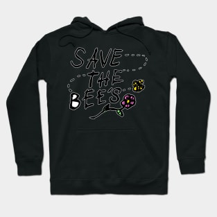 Dark and Gritty Save the Bees Hoodie